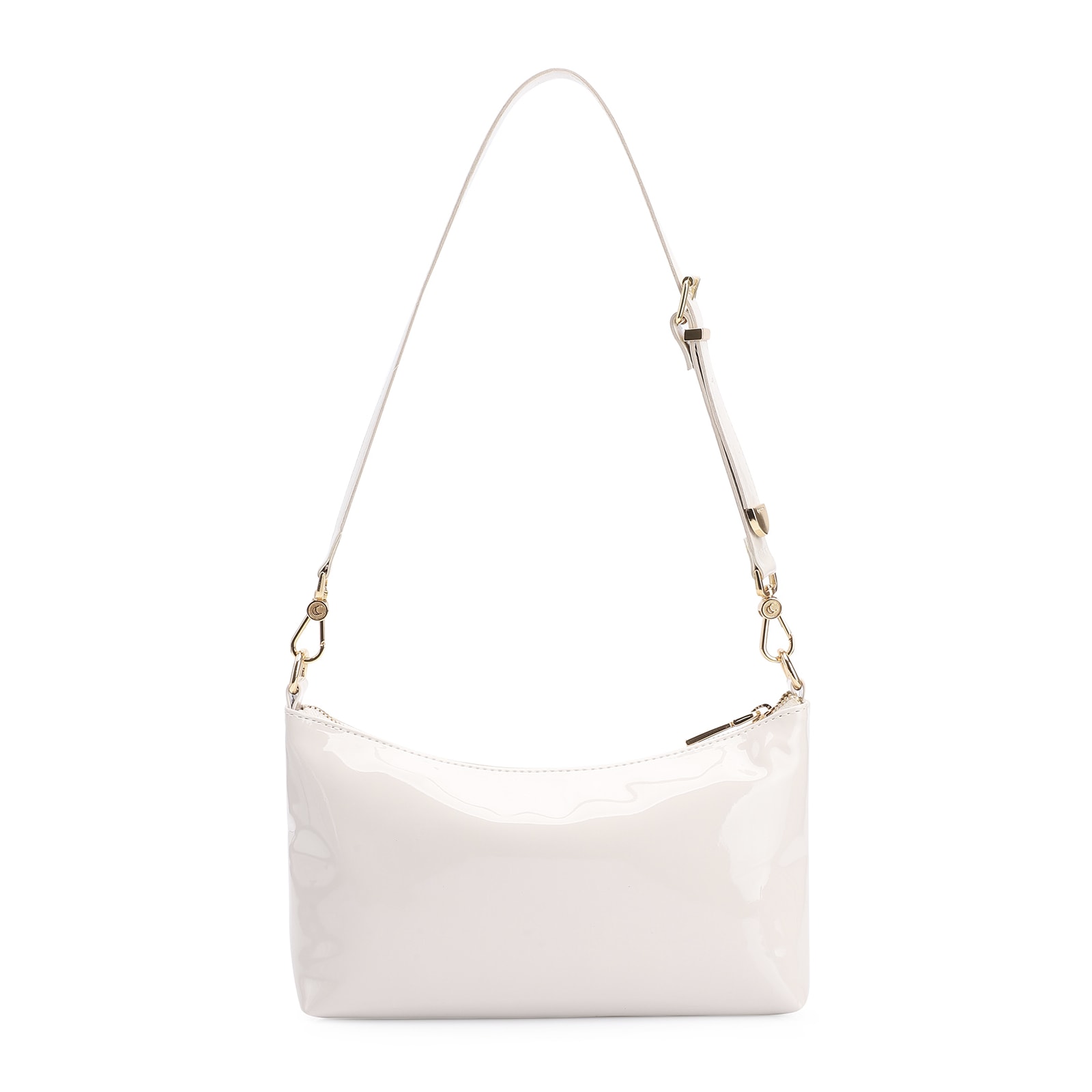 Bolsa De Ombro Verniz Off White