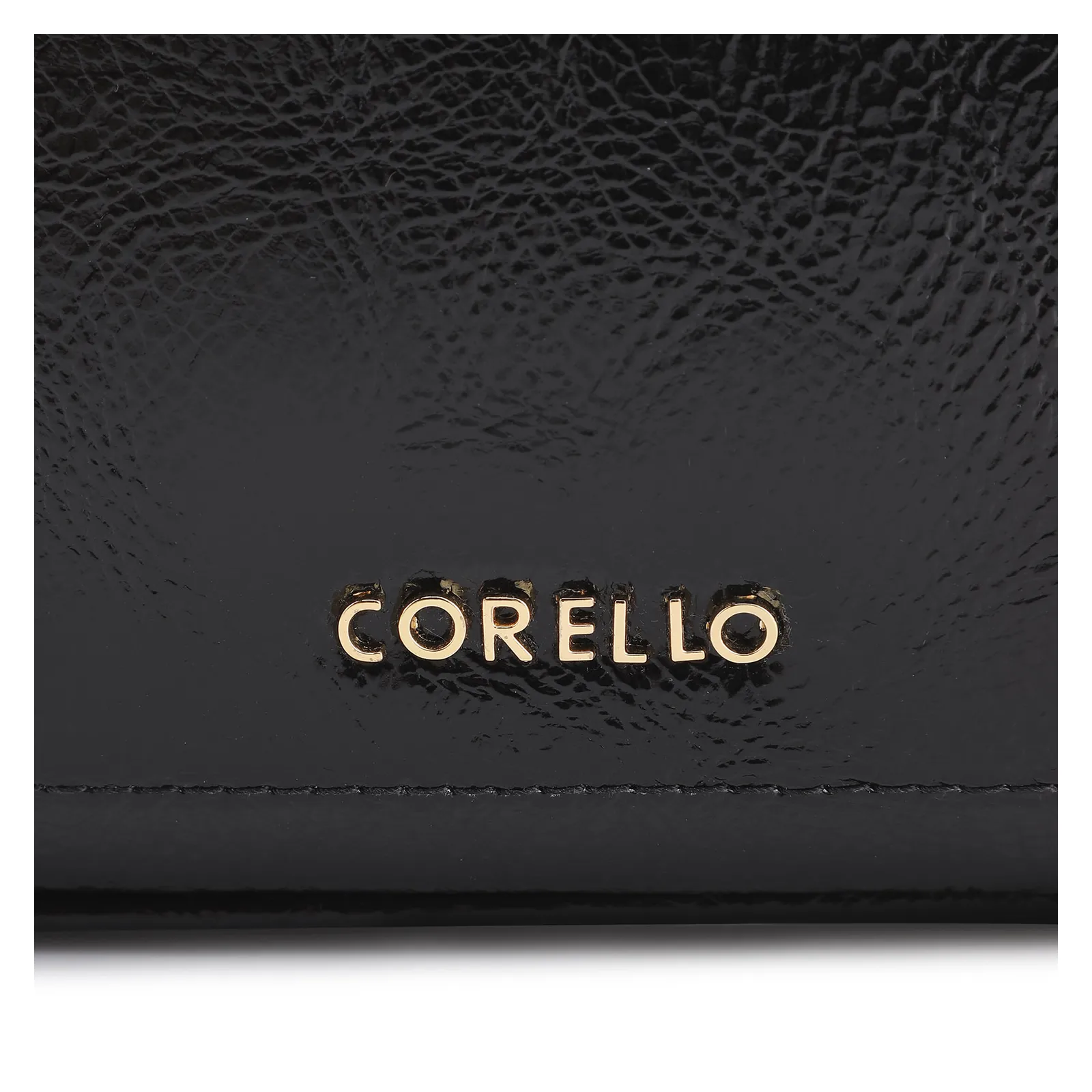 Bolsa De Ombro Verniz Preto