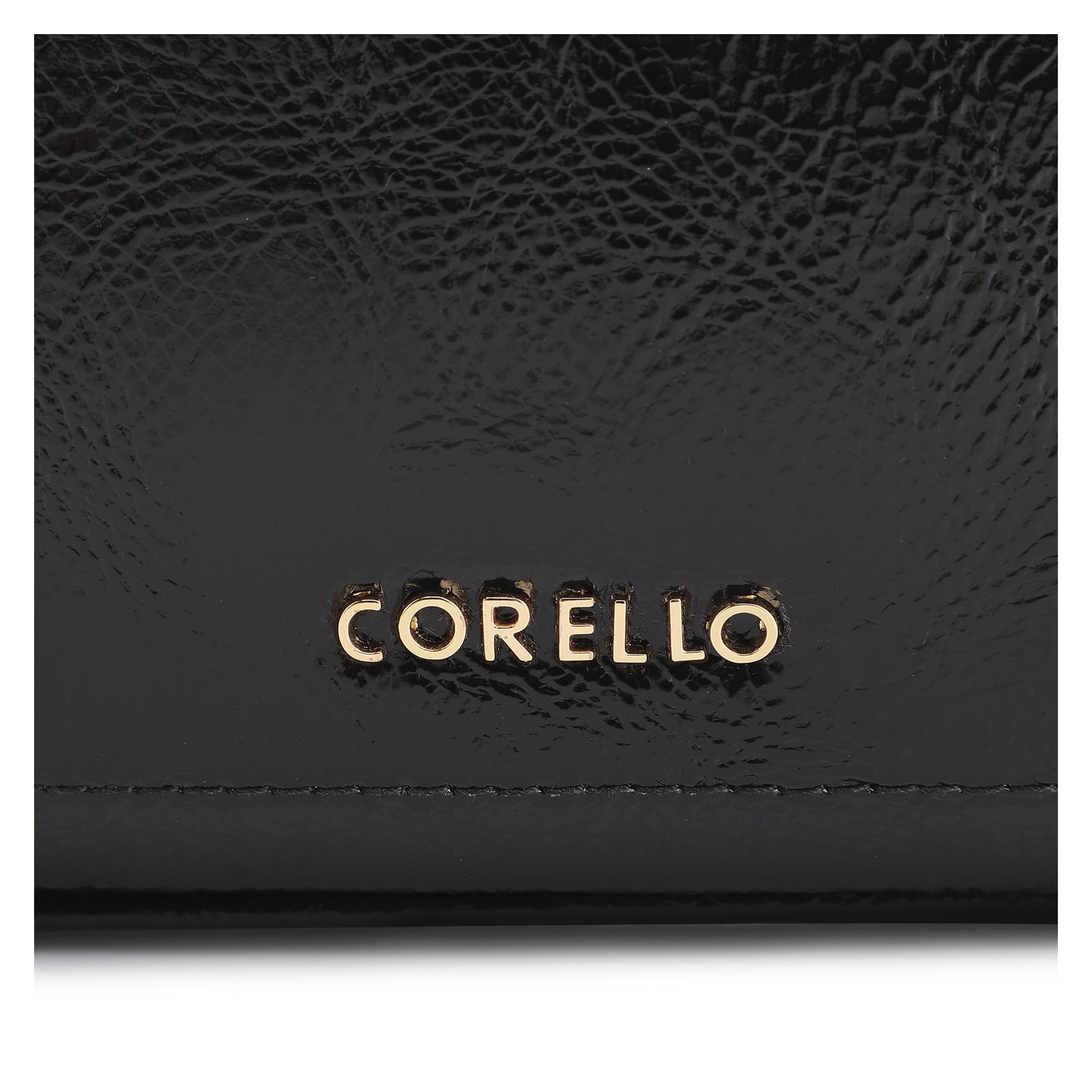 Bolsa De Ombro Verniz Preto