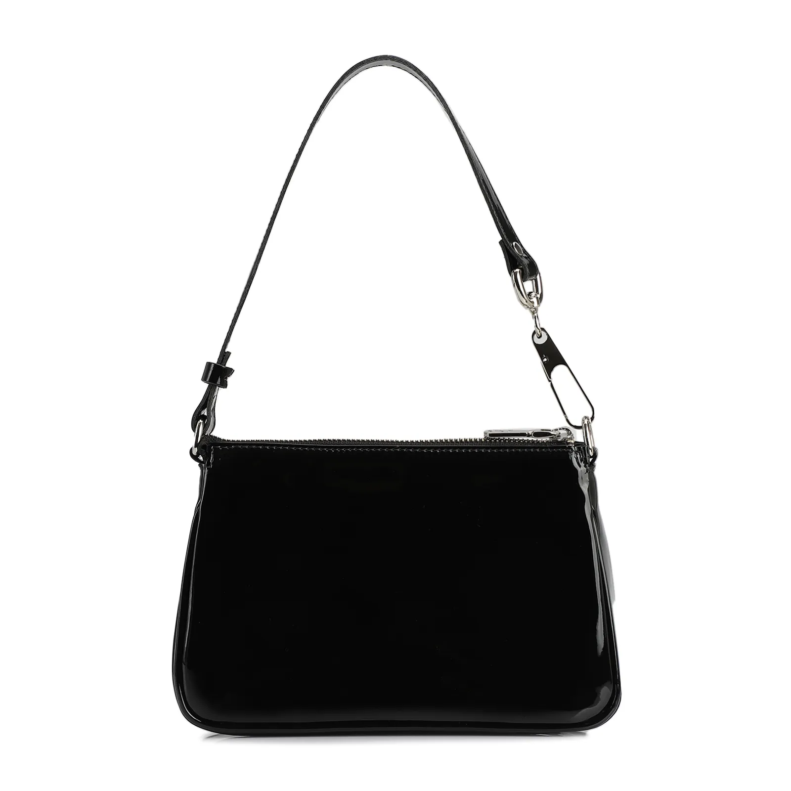 Bolsa De Ombro Verniz Preto