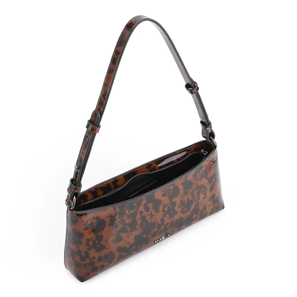 Bolsa De Ombro Verniz Tartaruga - imagem 5