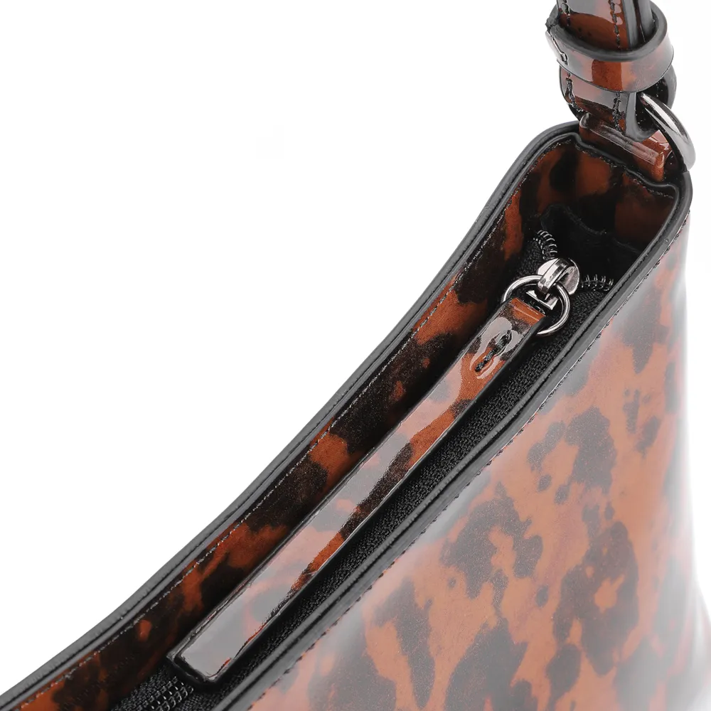 Bolsa De Ombro Verniz Tartaruga - imagem 6