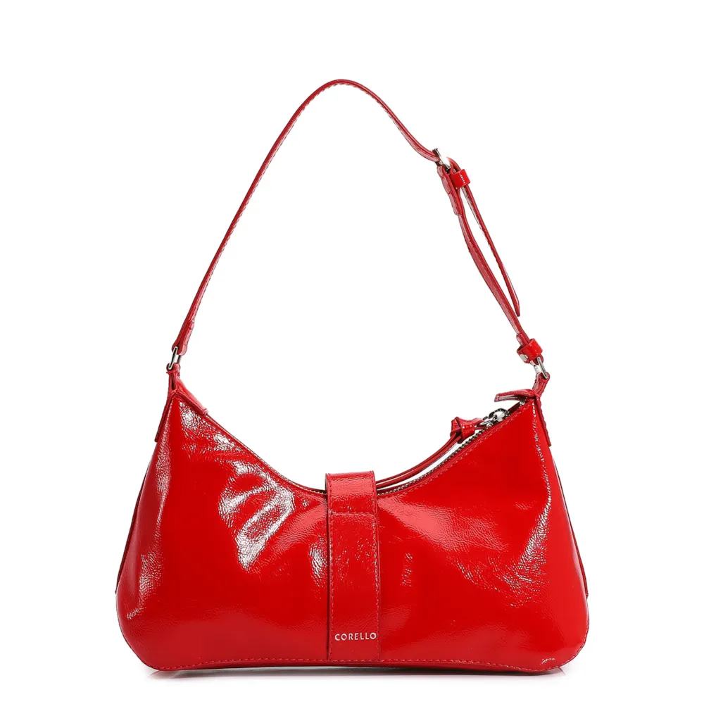 Bolsa De Ombro Verniz Vermelho - imagem 4