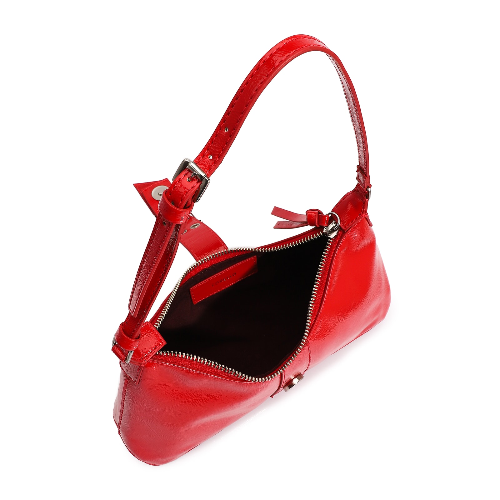 Bolsa De Ombro Verniz Vermelho