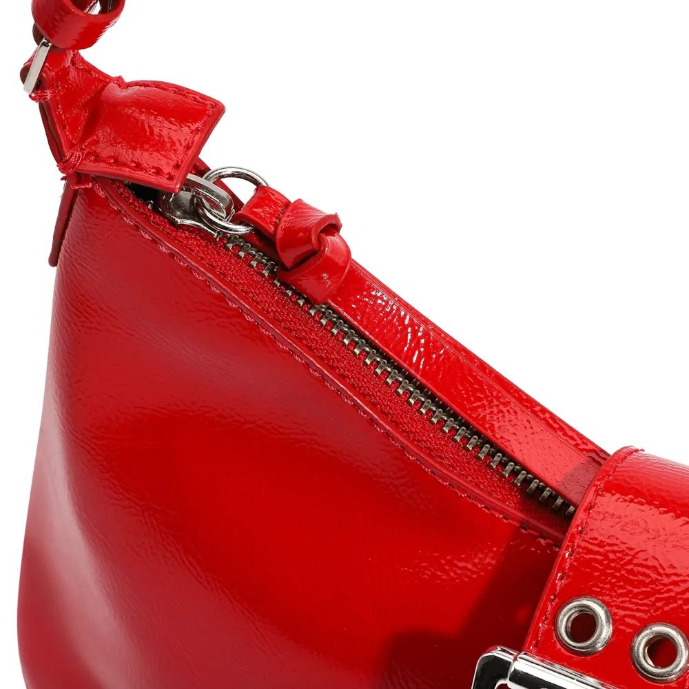 Bolsa De Ombro Verniz Vermelho - imagem 7