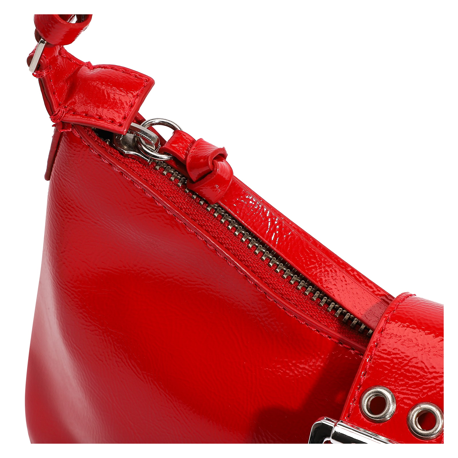 Bolsa De Ombro Verniz Vermelho