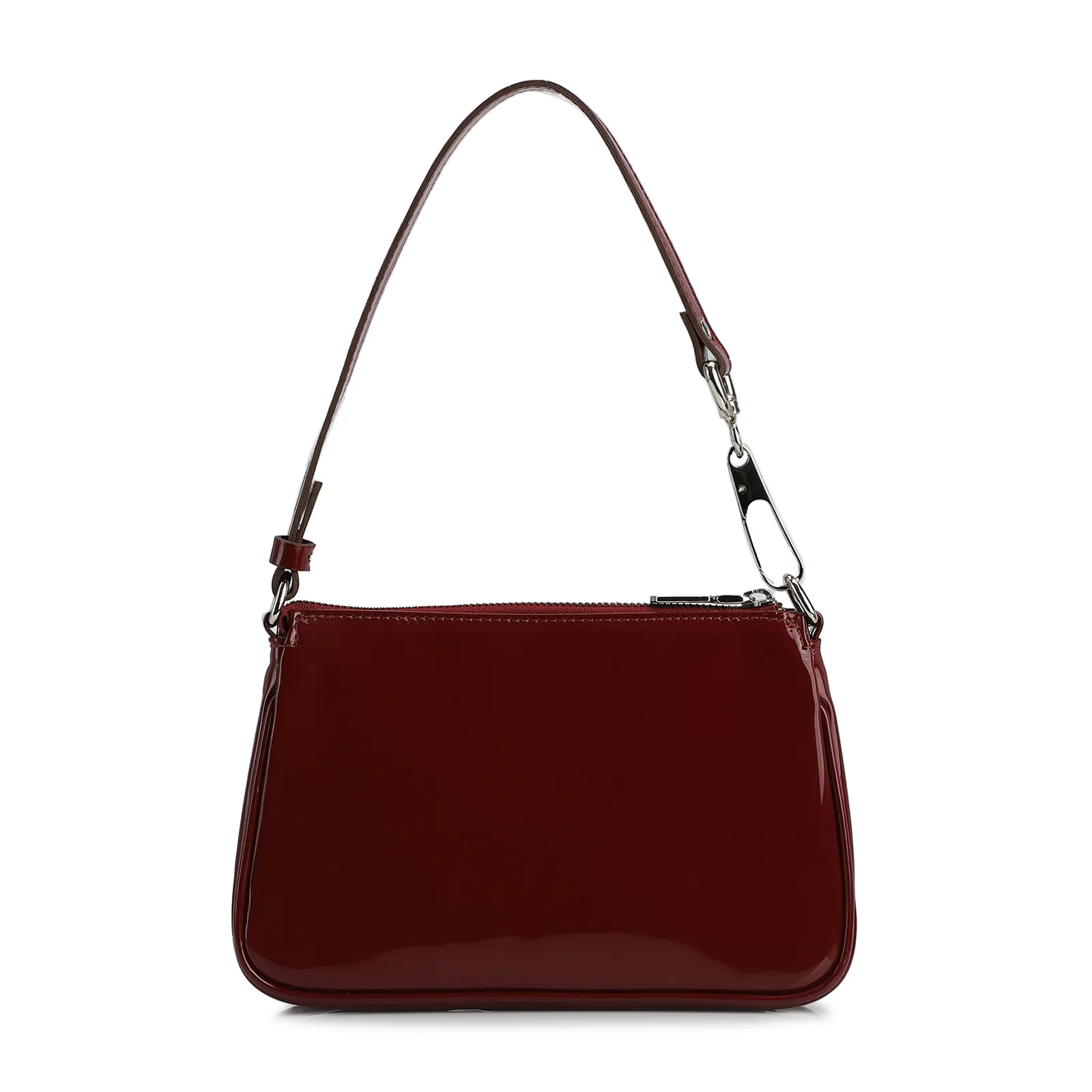 Bolsa De Ombro Verniz Vinho