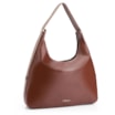 Bolsa Hobo Alça Tramada Couro Marrom - imagem 3