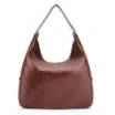 Bolsa Hobo Alça Tramada Couro Marrom - imagem 4