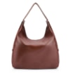 Bolsa Hobo Alça Tramada Couro Marrom - imagem 4