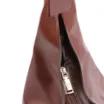 Bolsa Hobo Alça Tramada Couro Marrom - imagem 6