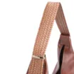 Bolsa Hobo Alça Tramada Couro Marrom - imagem 8