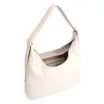Bolsa Hobo Alça Tramada Couro Off White - imagem 4