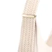Bolsa Hobo Alça Tramada Couro Off White - imagem 7