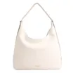 Bolsa Hobo Alça Tramada Couro Off White - imagem 1
