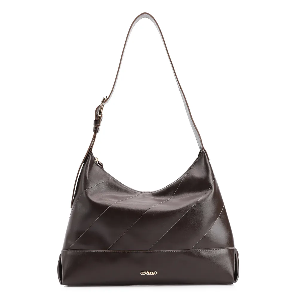  Bolsa Hobo Alt Marrom Escuro