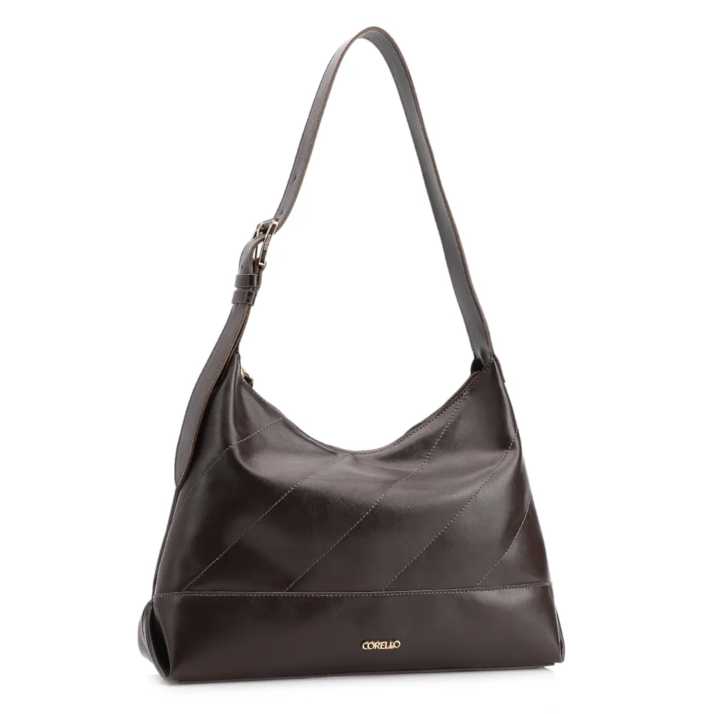  Bolsa Hobo Alt Marrom Escuro - imagem 3