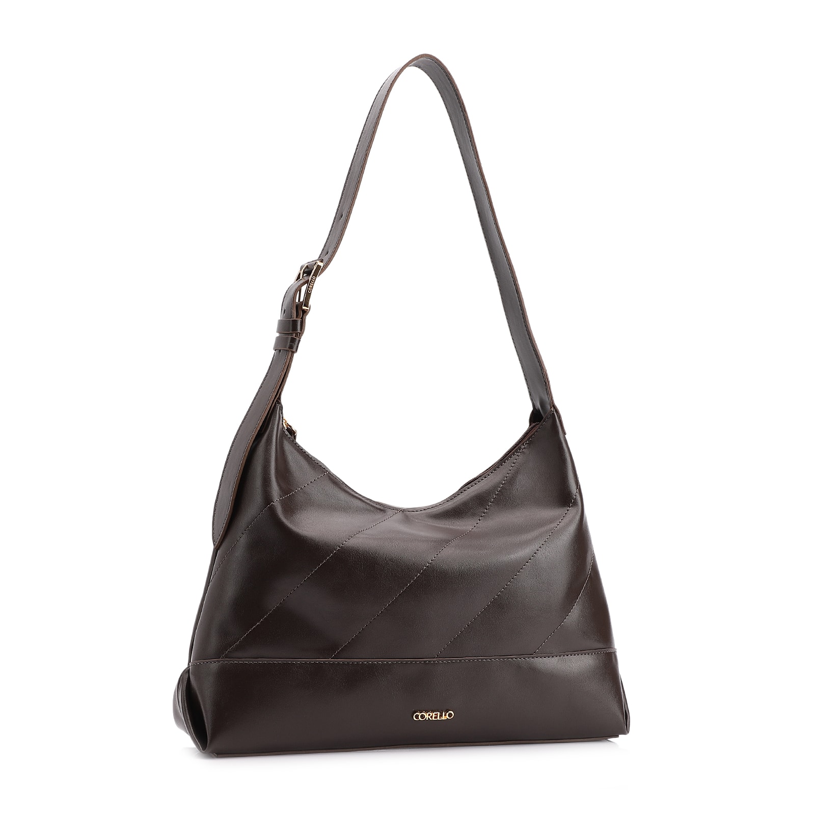 Bolsa Hobo Alt Marrom Escuro