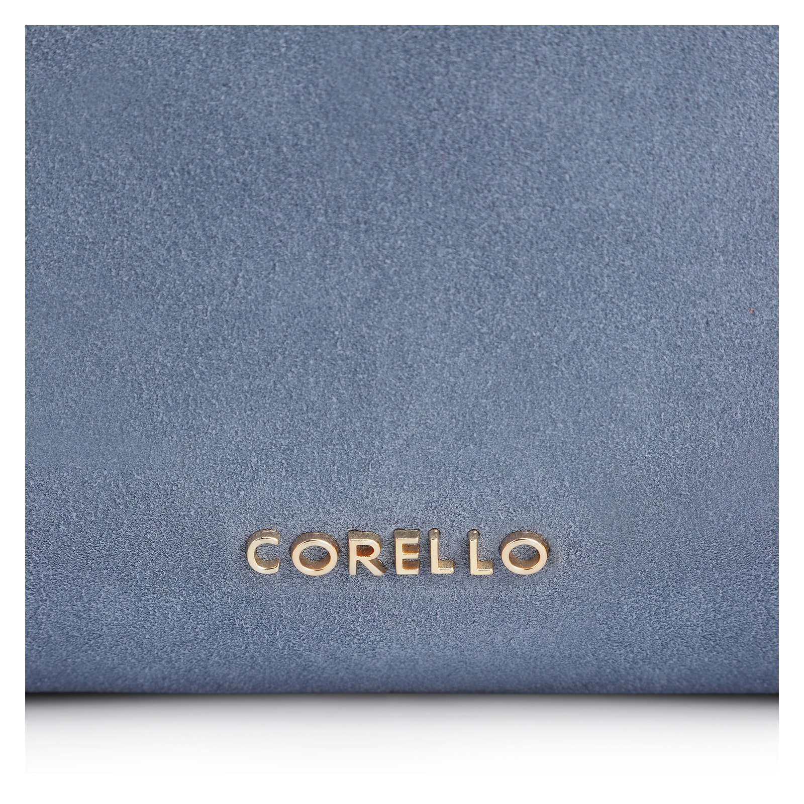 Bolsa Hobo Aplicações Couro Camurça/Couro Azul