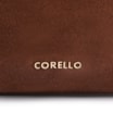 Bolsa Hobo Argola Couro Camurça/Couro Marrom Escuro - imagem 6
