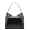 Bolsa Hobo Argola Couro Camurça/Couro Preto - imagem 3