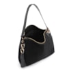 Bolsa Hobo Argola Couro Camurça/Couro Preto - imagem 4