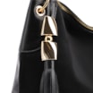 Bolsa Hobo Argola Couro Camurça/Couro Preto - imagem 7