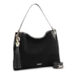 Bolsa Hobo Argola Couro Camurça/Couro Preto - imagem 2