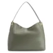 Bolsa Hobo Argola Couro Camurça Verde/Couro Verde - imagem 3