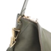 Bolsa Hobo Argola Couro Camurça Verde/Couro Verde - imagem 5