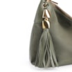 Bolsa Hobo Argola Couro Camurça Verde/Couro Verde - imagem 7