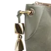 Bolsa Hobo Argola Couro Camurça Verde/Couro Verde - imagem 8