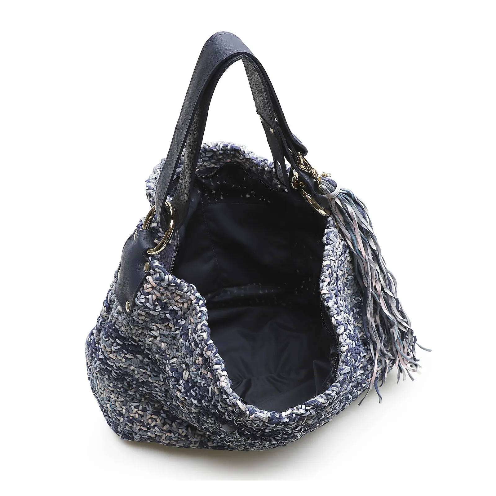 Bolsa Hobo Azul
