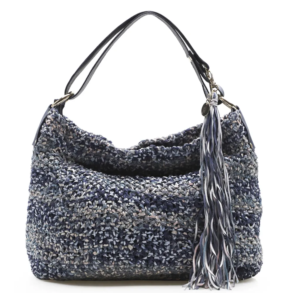 Bolsa Hobo Azul