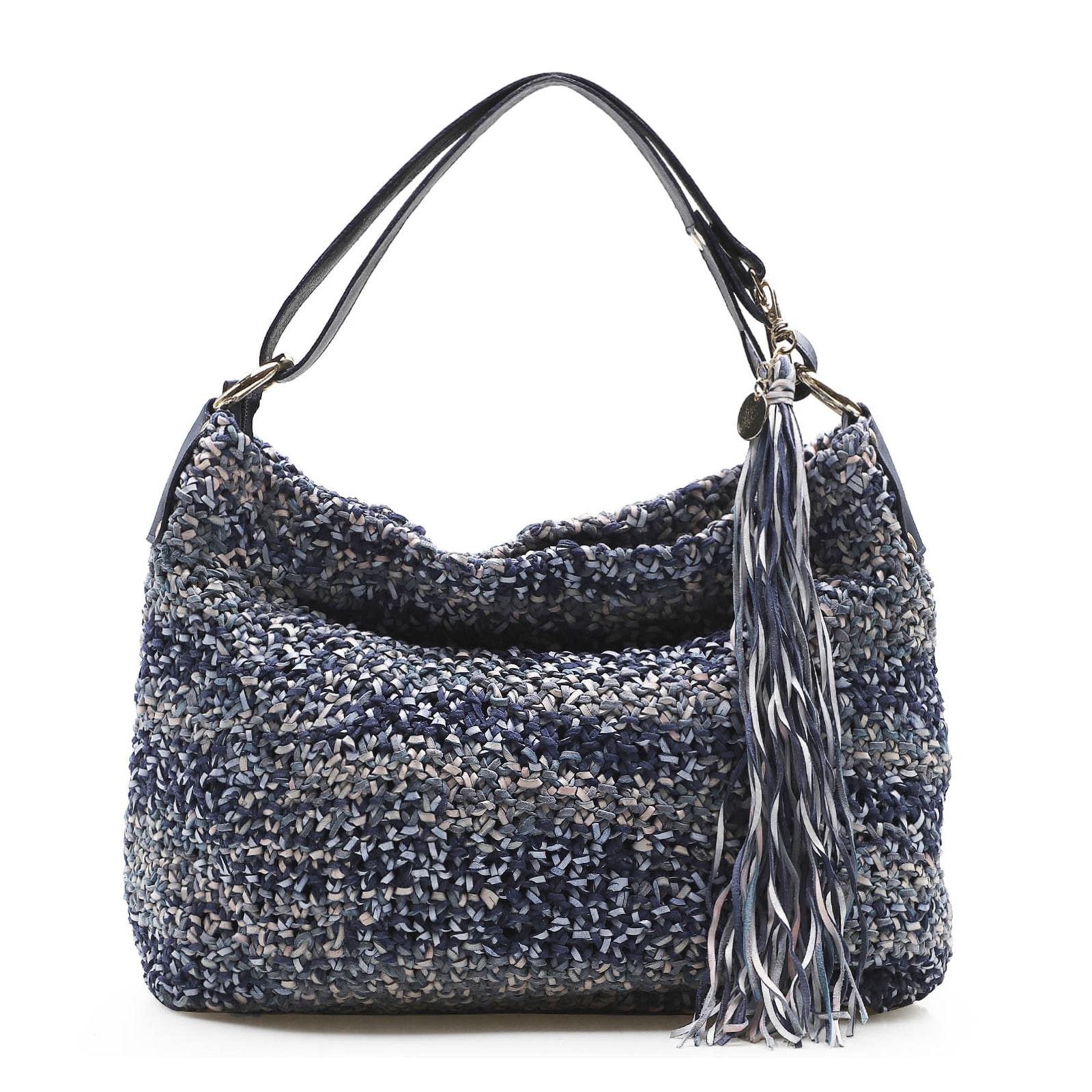 Bolsa Hobo Azul