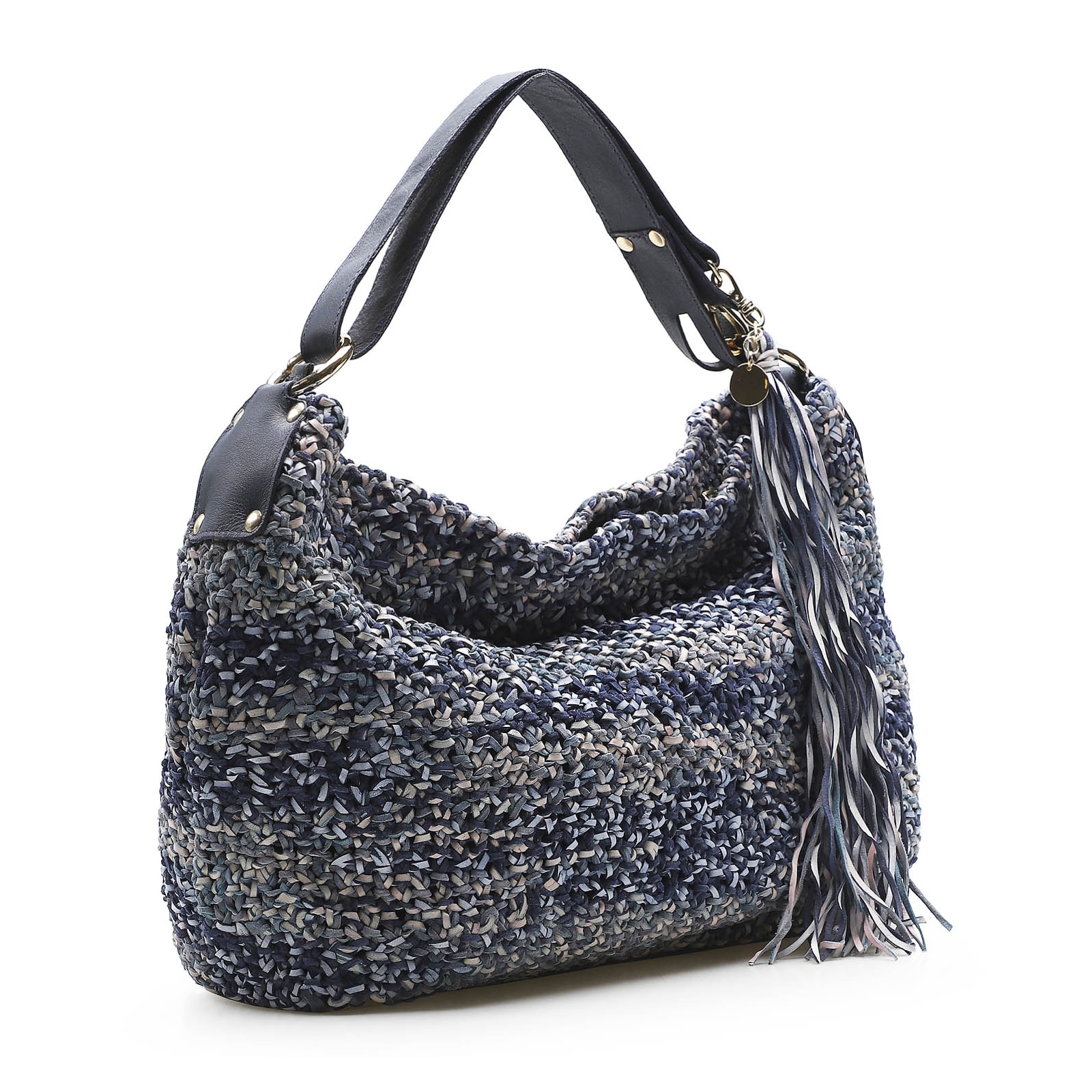 Bolsa Hobo Azul
