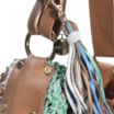 Bolsa Hobo Azul/Caramelo/Verde/Branco - imagem 5