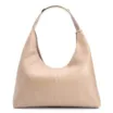 Bolsa Hobo Bag Charm Couro Camurça/Couro Bege - imagem 4