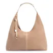 Bolsa Hobo Bag Charm Couro Camurça/Couro Bege - imagem 1