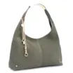 Bolsa Hobo Bag Charm Couro Camurça/Couro Verde - imagem 3