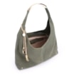 Bolsa Hobo Bag Charm Couro Camurça/Couro Verde - imagem 5