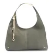Bolsa Hobo Bag Charm Couro Camurça/Couro Verde - imagem 1