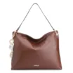 Bolsa Hobo Bag Charm Couro Marrom - imagem 1