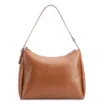 Bolsa Hobo Bag Charm Couro Marrom Claro - imagem 3