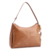 Bolsa Hobo Bag Charm Couro Marrom Claro - imagem 2