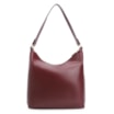 Bolsa Hobo Corrente Couro Vinho - imagem 4