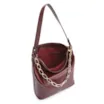 Bolsa Hobo Corrente Couro Vinho - imagem 5