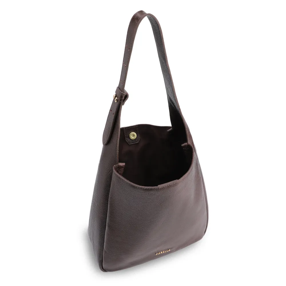 Bolsa Hobo Couro Antique Marrom - imagem 4