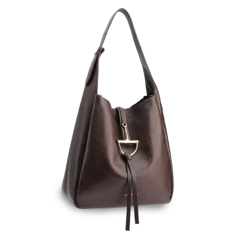 Bolsa Hobo Couro Antique Marrom - imagem 2