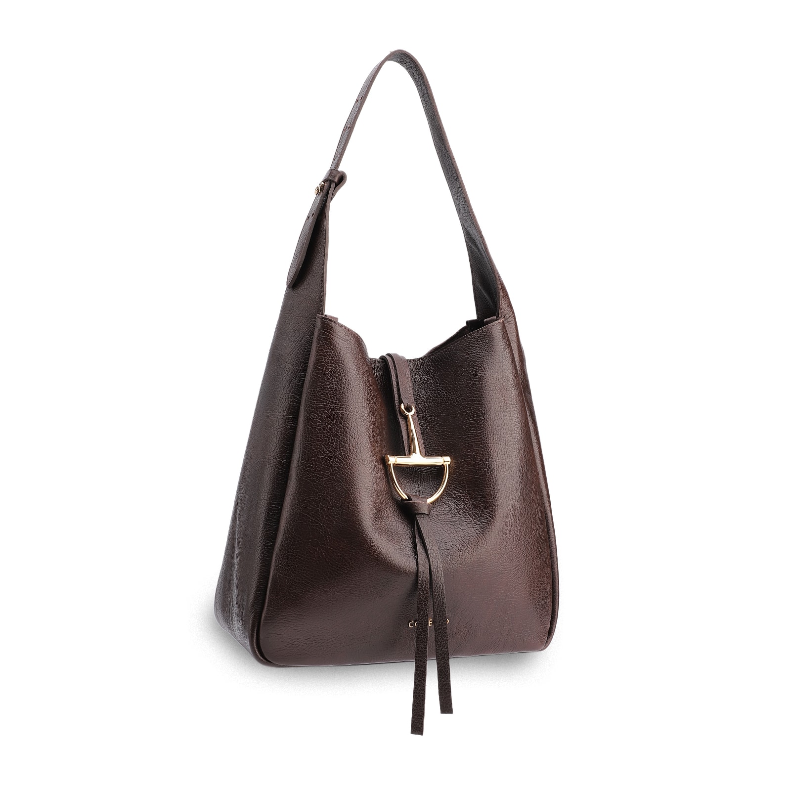 Bolsa Hobo Couro Antique Marrom
